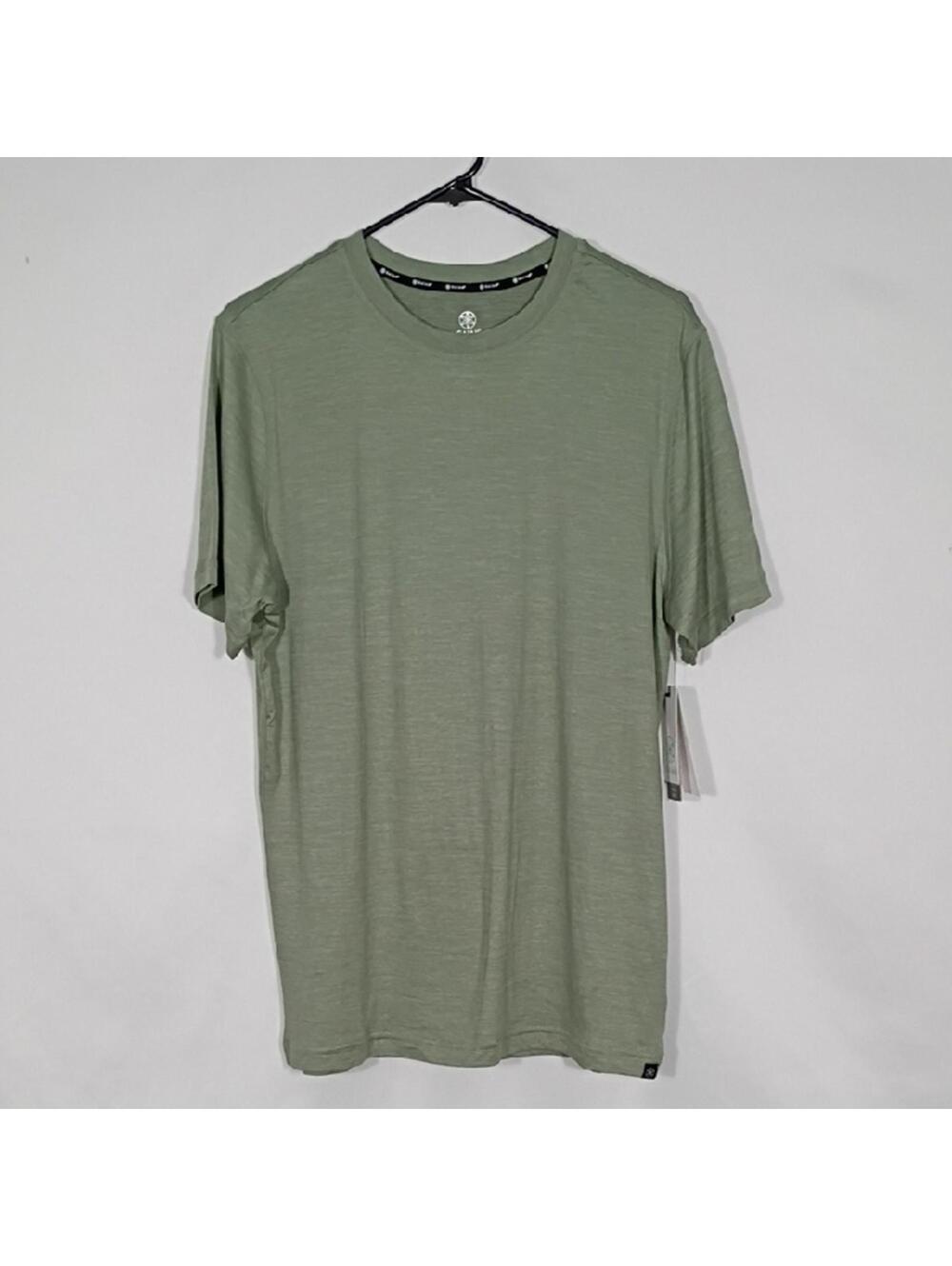 NWT GAIAM Mens Sea Spray Heather Everyday Basic Crew Fitness Slim Fit Size Med